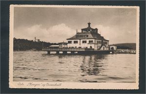 OSLO, KONGEN OG OSCARSHALL  (Oppi 1669). Ubrukt, liten hjørnebrett