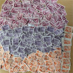 Ex 359-69 o. Postjubileum, sprettede bunter for å vise innholdet