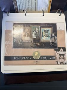 Kong Olav V 1903-2003 Gullmedalje !