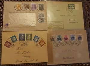 TYSKLAND lot fyra äldre brev