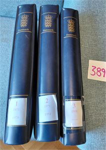 DANMARK o glissen samling i 3 Safe Dual album med ark til 2010. Veldig varierende kvalitet, 1 5kr posthus er defekt. Her ligger verdien i albumene. Importør skal i dag ha over 4200 kroner bare for arkene for denne perioden