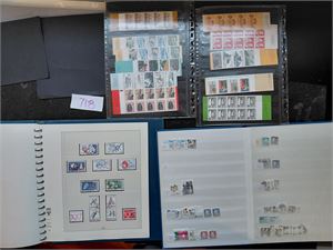 SVERIGE o/xx samling i Lindner album 1975-84, komplett etter arkene  + 2 doble plansjer med hefter og 16 siders dublettbok
