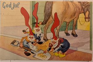 WATHNE, Frank, nissekort, brukt 1942, utgiver Lærdal.