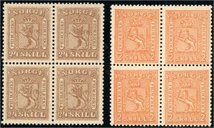 10,12. 24 skill og 2 skill 2 i hver sin 4-blokk. (5.400,-).