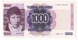 1000 kroner 1990