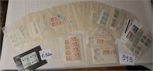 KOREA-SØR xx postfriskt posearkiv med mest 4-blokker og miniark 60-tallet. 4 merker verd € 320