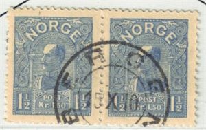 NK 90, par pent stemplet "Bergen" 15.10.1910
