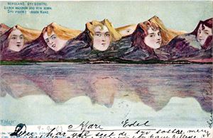 Postkort Syv søstre