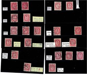 Nk 53 o. Diverse merker fra gammel samling. Stikkprøver har vist seg å være korrekt angitt type