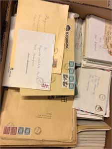 Brev lot Ca 15 kg med brev fra ca 1900/2019 Norge i banankasse, mest semi-moderne, drøyt 50% C6 størrelse, mye rundstpl.