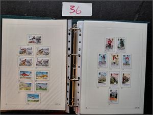 ALDERNEY xx/o stemplet på egenmonterte ark til 1989 og postfriskt på kopierte ark 1996-2004. Noe på plansjer inkl et par prestisjehefter i tillegg.