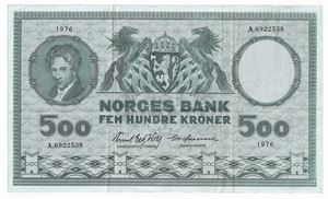 500 kroner 1976 A