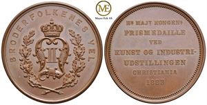 Kongens prismedalje Christiania 1883. Kv.0