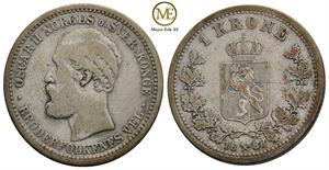 1 krone 1888 Oscar II. Kv.1/1-