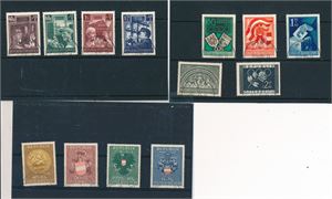 ØSTERRIKE o serier 1949-52. De fleste stemplet i 1985 (€ 270)