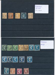 FRANKRIKE o/x diverse klassiske merker i blandet kvalitet. En del tynne flekker og manglende marger. Studer bildene før du byr