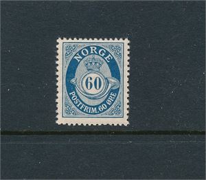 Nk 109 I xx. Postfriskt 60øre mørkere blå (Hk 4400)