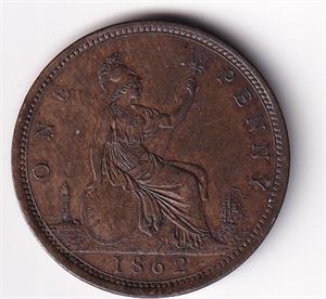 Storbrtiannia 1 Penny  - 1862