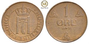 1 øre 1921 Haakon VII. Kv.0/01