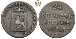 24 skilling 1823 Carl XIV Johan. Kv.1