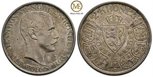 2 kroner 1908 Haakon VII. Kv.01