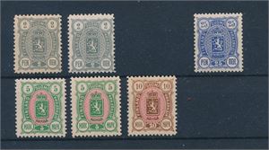 FINLAND xx Mi 27Aa og b, 31A, 33A x2 og 34A (€ 103 for x)