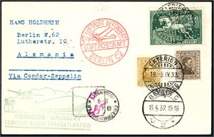 Uruguay. Ten covers/cards, all set with Zeppelin.