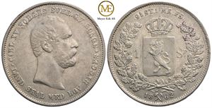 Speciedaler 1862 Carl XV. Kv.1+