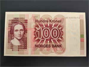 100 kroner 1977 HE erstatning ex.Skanfil