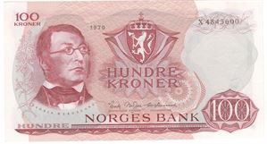 100 kroner 1970 X.4843600. Kv.0