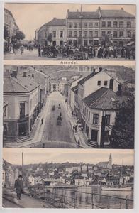 Arendal  3-delt motiv- Abel Byer 4. - UB småf.