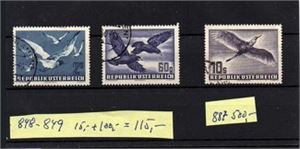 AFA848,49,87 Fuglemotiv, stemplet