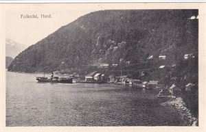 Båtkort.  "D/S Stord" i Folkedal