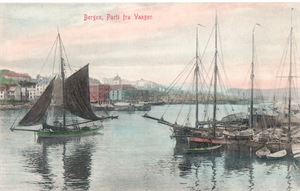 Postkort. Bergen