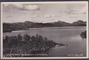 Utsyn fra Bubakken - Hemsedal (Hj.Bråten)  UB småf.