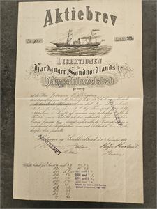 Aksjebrev HSD 1880
