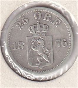 25 øre 1876
