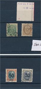 ISLAND o AFA 9 og 13 (AFA 500) og 2 provisorier AFA 112-13 (AFA 660)