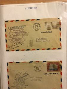 Luftpost Samling Luftpostbrev, mange land 1928-2000, ca. 110 brev