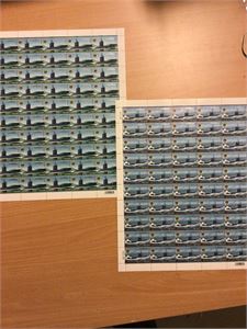 NK 1724-25 Helark serie ** Ubåt  Pål. 1.500.- , Verdi:  3.100.-