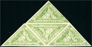 Franz Joseph Land. One green and one red "Stamps" and 4 orange and 4 green. Also to "26.Sept.-Cap Budapest-1874".