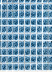 474-505. Samling helark fra 1959 til 1961 med 2 dubletter. Hvert ark har vært montert med 8 hengsler, slik at enkelte merker har feil. (53.750,- for prima).
