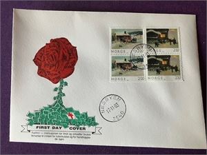FDC 17.11.83  JULEMERKER Vinjet TUBFRIM