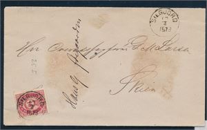 NK 25 på brev st "Silgjord 17-4-1878".