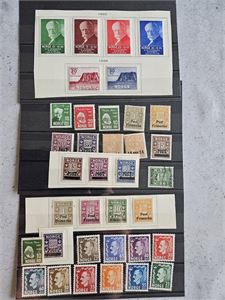 Norge - ubrukte norske merker ca 1935 - 1960