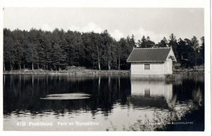 Postkort. Fredrikstad. Parti fra Bjørndalen