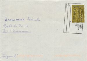Posthistorie Bruksbrev med NK 1523, sendt fra Oslo til Drammen, med rammestempel fra Posten Norge AS, Brevsenteret Oslo, 20 APR 2004.