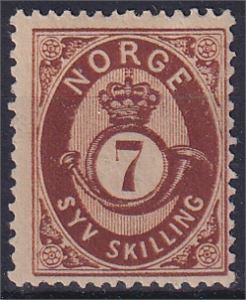 NK 21 II *  7 skill brun med mørkt lim.