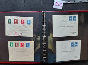 FDC Diverse 1940-59 i pen Safe perm. Alt avbildet.
