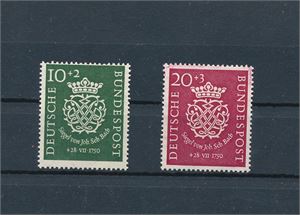 BRD xx Mi 121-22, 1950 Bach (€ 110)